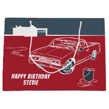 Carro Incorporado - Grande Saco de Presente