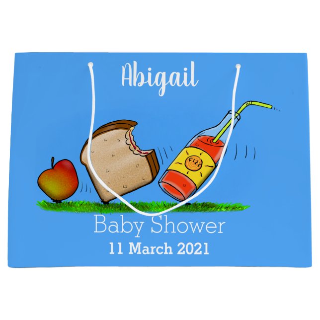 Sacola Para Presentes Grande Cartografia de formigas engraçadas (Frente)