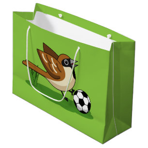 Sacola Para Presentes Grande Cartoon Gelado Jogando Futebol