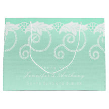 Casamento Bridal Tiffany Mint Green White Lace Rea