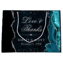 Casamento com Águas Leves do Teal e Silver