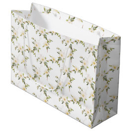 Sacola Para Presentes Grande Casamento Romântico White Floral