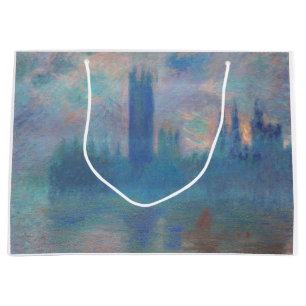 Sacola Para Presentes Grande Casas do Parlamento (Londres), Monet