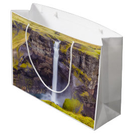 Sacola Para Presentes Grande Cascata do Haifox, Islândia