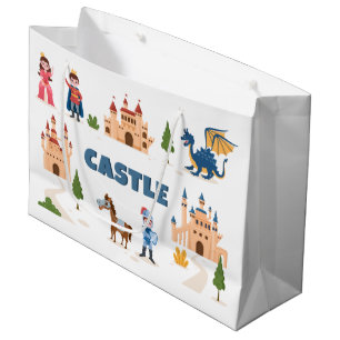 Sacola Para Presentes Grande Castelo princesa bonito