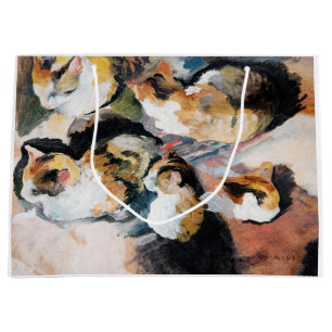 Sacola Para Presentes Grande Cat, August Macke