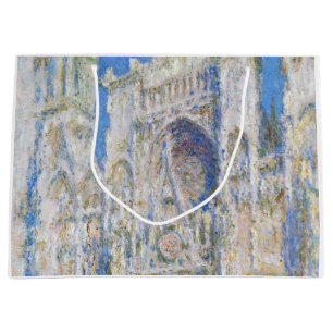 Sacola Para Presentes Grande Catedral de Rouen (Luz do Sol), Monet