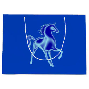 Sacola Para Presentes Grande Cavalos 5