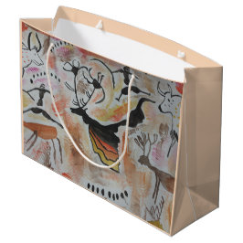 Sacola Para Presentes Grande Cave Art Abstrato