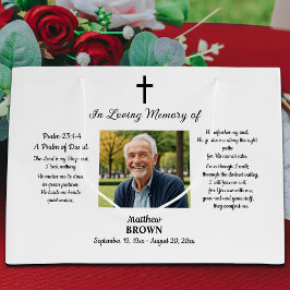 Sacola Para Presentes Grande Celebration Of Life 1 Photo Bible Verse 