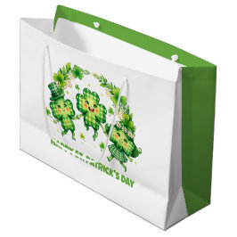 Sacola Para Presentes Grande Celebre o Dia de São Patrício