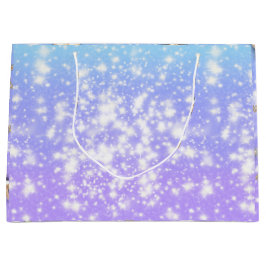 Sacola Para Presentes Grande Celestial Birthday Gift Bag | Starry Night Design