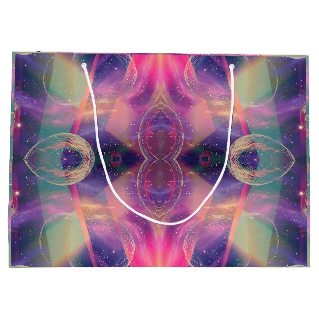 Sacola Para Presentes Grande Celestial Kaleidoscopic Dreams (Verso)