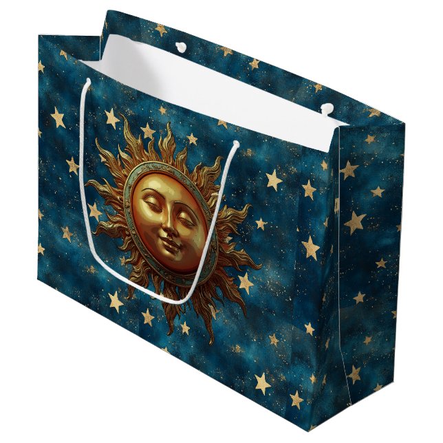 Sacola Para Presentes Grande Celestial Sun  (Frente inclinada)