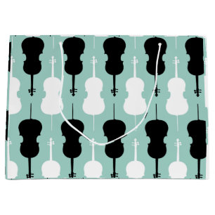 Sacola Para Presentes Grande Cello Pattern