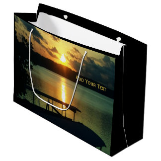 Sacola Para Presentes Grande Céu Solar Bela E Personalizado Em Bali