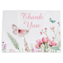 Chá de fraldas Floral da Borboleta Rosa primavera