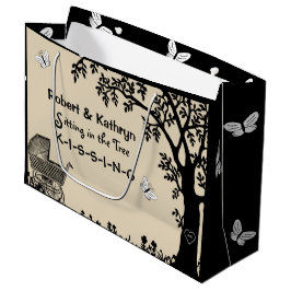 Sacola Para Presentes Grande Chá de fraldas Personalizado