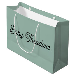 Sacola Para Presentes Grande Chá de fraldas Personalizado Favor Menino