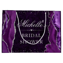 Chá de panela de agitação com brilho roxo e prata