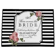 Chá de panela dos rosas e das listras do vintage