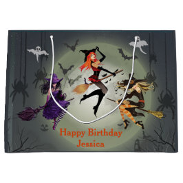 Sacola Para Presentes Grande Chamando todas as bruxas de aniversário de 30 anos