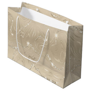 Sacola Para Presentes Grande Champagne Luxúria Cerveja Glitter