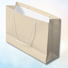 Sacola Para Presentes Grande Champanhe Cor Sólida Metálica | Clássico | Elegant