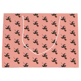 Sacola Para Presentes Grande Chapéu de Bruxa e Broomstick