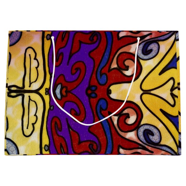 Sacola Para Presentes Grande Chapéu de Jester (Frente)