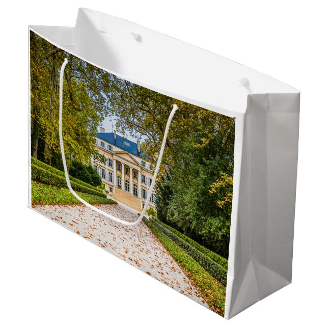 Sacola Para Presentes Grande Chateau Margaux, França (Frente inclinada)