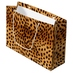 Sacola Para Presentes Grande Cheetah Animal fur