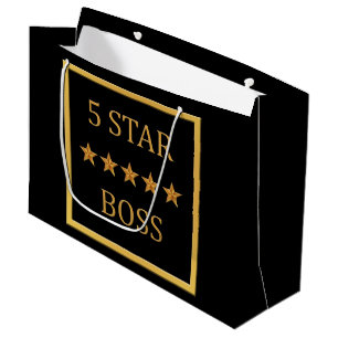 Sacola Para Presentes Grande Chefe Dia Cinco Estrelas Chefe LGB