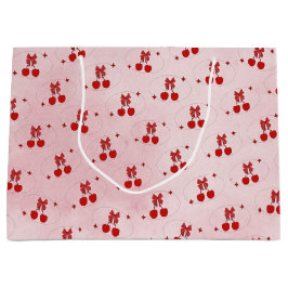 Sacola Para Presentes Grande Cherry