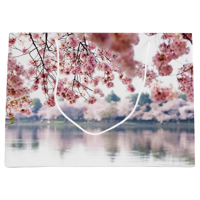 Sacola Para Presentes Grande Cherry Blossoms (Frente)