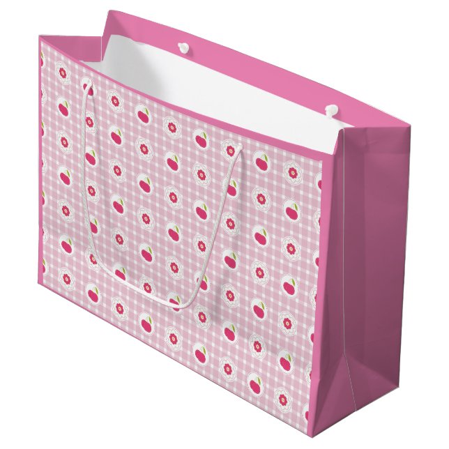 Sacola Para Presentes Grande Cherry Picnic Gift Bag (Frente inclinada)