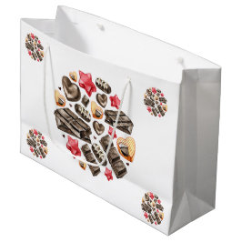 Sacola Para Presentes Grande Choco Candy para Celebrações