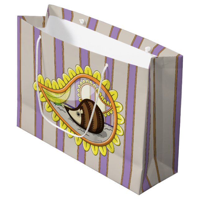 Sacola Para Presentes Grande Chrissy the Hedgehog Gift Bag (Frente inclinada)