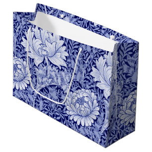 Sacola Para Presentes Grande Chrysanthemum Blue, William Morris Large Gift Bag