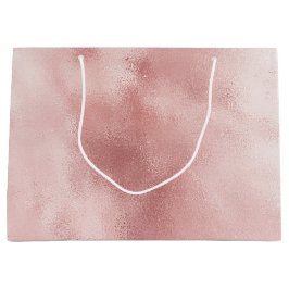 Sacola Para Presentes Grande Chuveiro de Noiva Rosa Bege Glam Feminino
