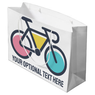 Sacola Para Presentes Grande Ciclo de Texto Personalizado