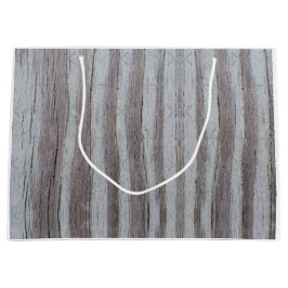 Sacola Para Presentes Grande Cinza de Cinza de madeira