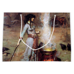 Sacola Para Presentes Grande Círculo Mágico, John William Waterhouse