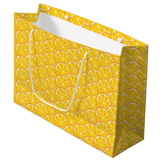 Sacola Para Presentes Grande Citrus Orange Slict Bag - GRANDE (Frente inclinada)