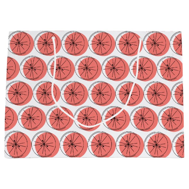 Sacola Para Presentes Grande Citrus Pink Multi-dom Grande (Frente)