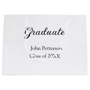 Sacola Para Presentes Grande Classe de formando de 20XX m de graduação mínima s