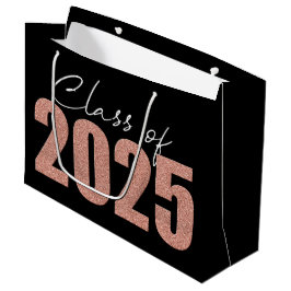 Sacola Para Presentes Grande Classe de Largura Dourada de rosa de 2025