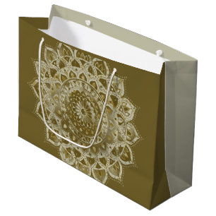 Sacola Para Presentes Grande Clássico Colorosamente Mandala Índia Estilo 4