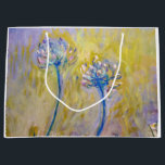 Sacola Para Presentes Grande Claude Monet - Agapanthus<br><div class="desc">Agapanthus,  close-up (Les Agapanthes) - Claude Monet,  1914-1917</div>