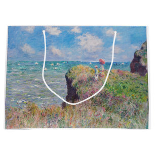 Sacola Para Presentes Grande Claude Monet - Cliff Walk em Pourville